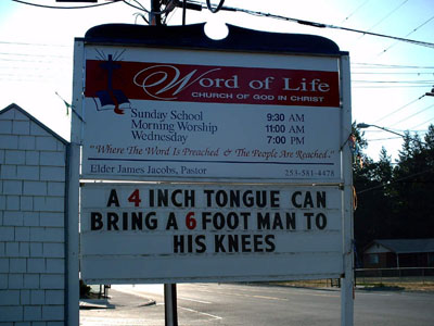 #9 Top 10 Dirty Church Signs by Lexi Sylver